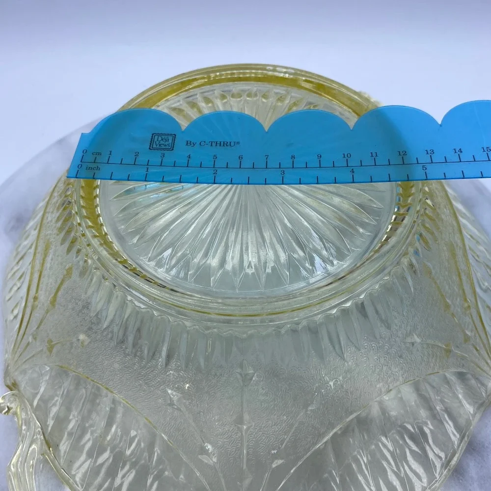 Yellow Federal/Depression Glass 9.5